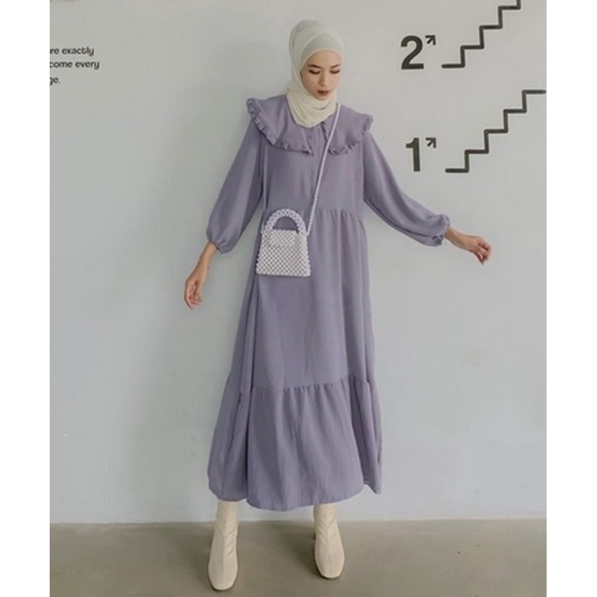 GAMIS MARITA MIDI DRESS /DRESS KEKINIAN /DRESS MARITA