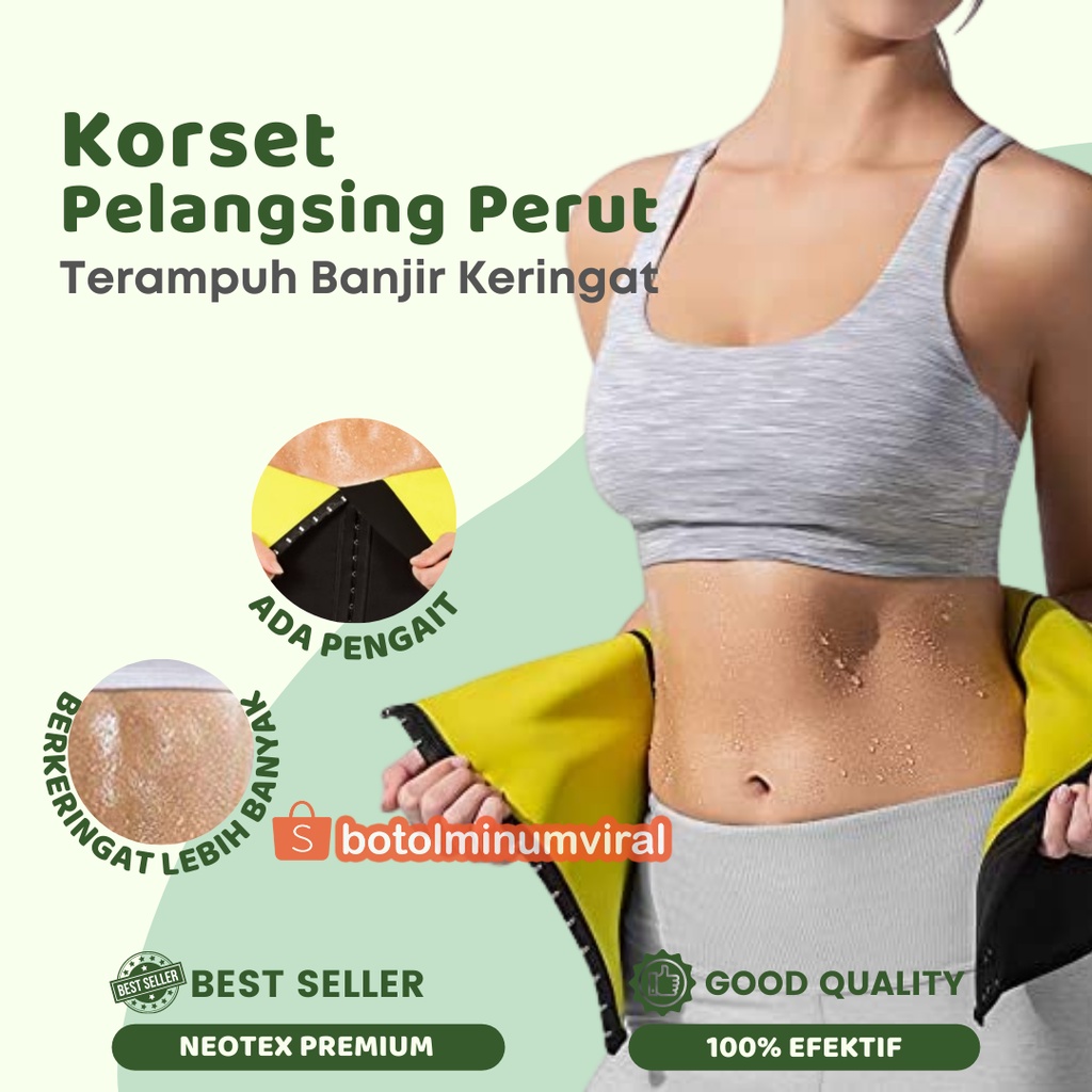 Korset Baju Pembakar Lemak Perut Buncit Pinggang Pelangsing Chincer PREMIUM