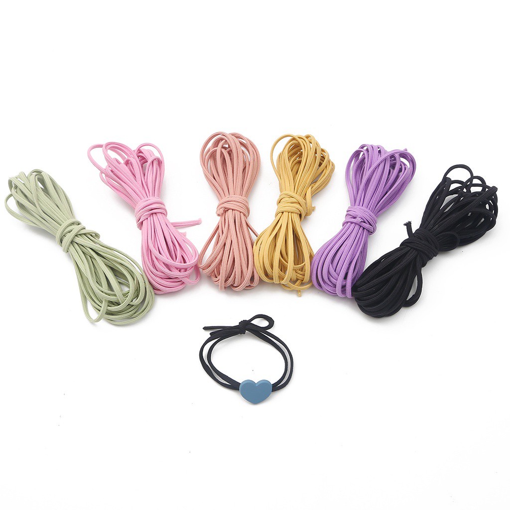 3.5mm 5M/lot 9warna Nylon Tali Elastis Cord String Strap Untuk Perlengkapan Aksesoris Jahit DIY Buatan Tangan