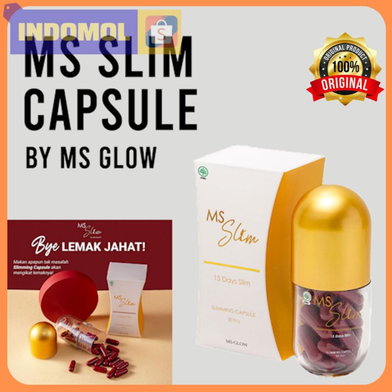 MS Glow Slimming Sliming Capsule Fat Blocker Weight Lost Obat Kapsul Diet Lemak Herbal Aman Original