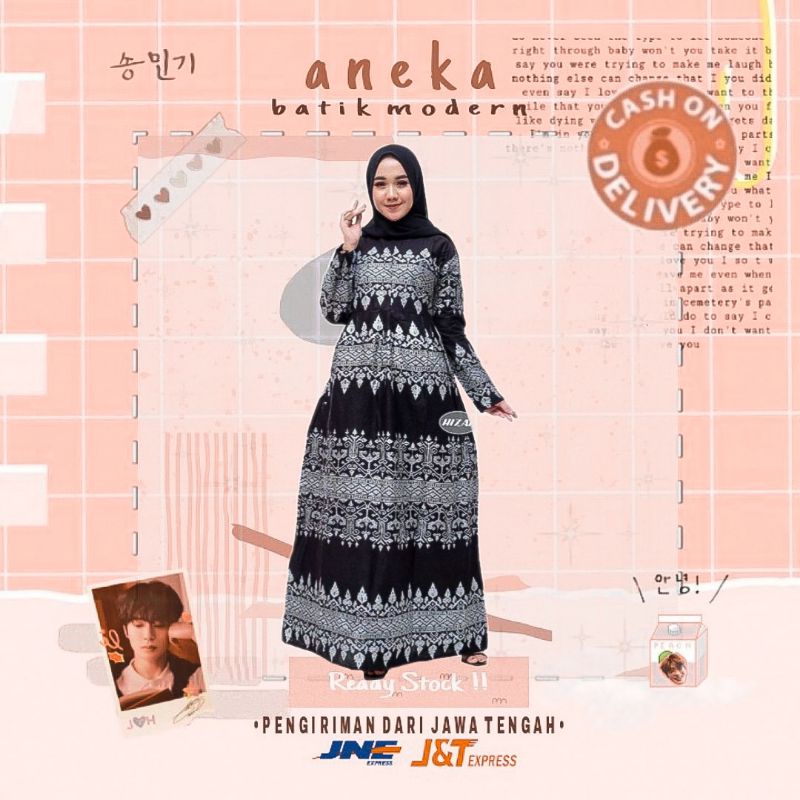 GAMIS BATIK BIG SIZE JUMBO HITAM SILVER ABU PRADAA MOTIF SONGKET ETNIK MURAH KONDANGAN PESTA