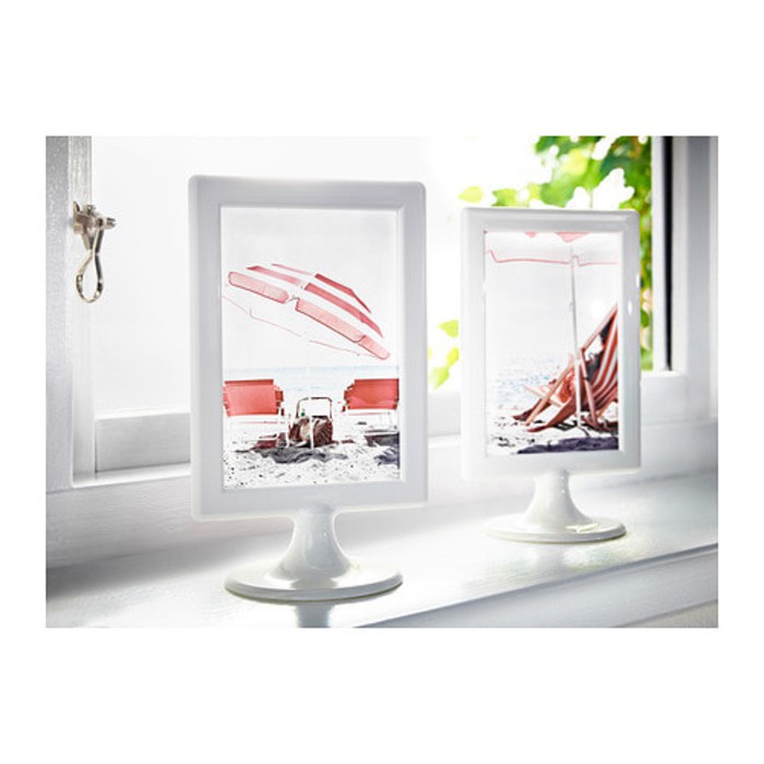IKEA TOLSBY Bingkai Foto 2 Sisi Photo Frame Putih