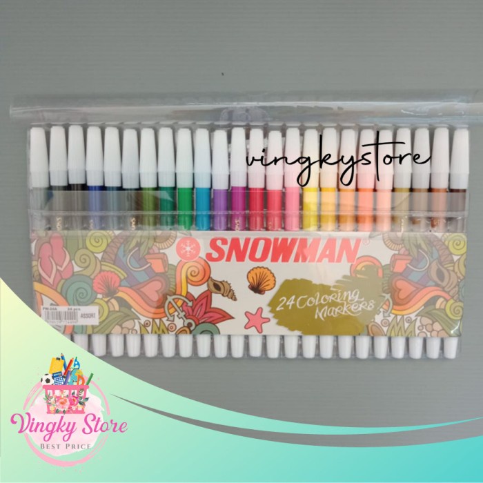 

Hemat Spidol Snowman 24 Warna Terbatas