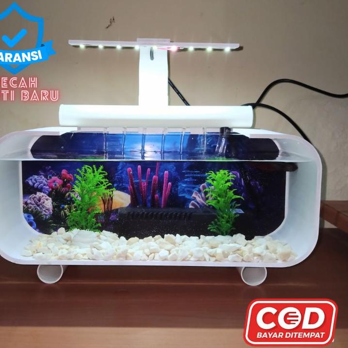 Terbaik.. Aquarium Akrilik Fullset Pompa Filter Sirkulasi / Aquarium Unik / Aquarium Ikan Hias / Aku