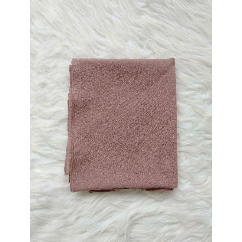(200x75) Pashmina JUMBO SYARI JAHIT TEPI / Pashmina panjang /-Capuccino