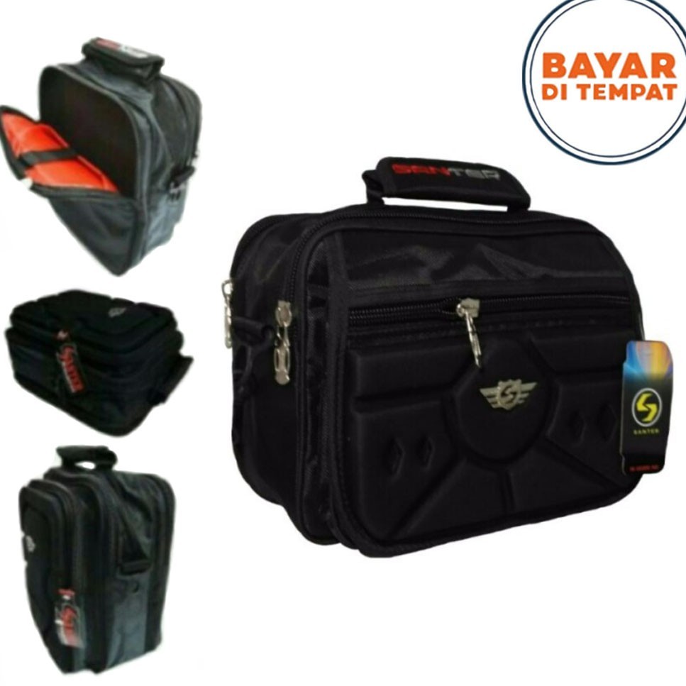 Tas Kerja Tas Pria Selempang Tas Embos Tas Selempang Embos S-3325 Original - Black