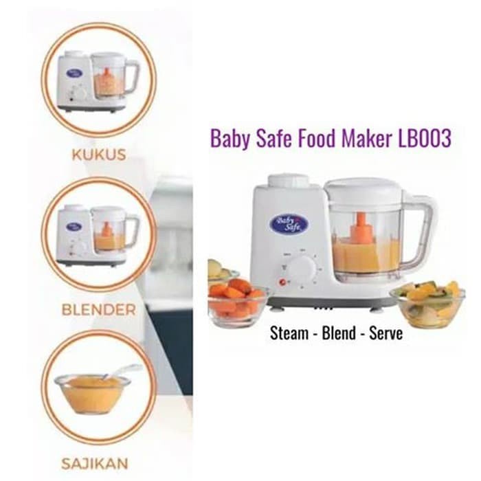 FOOD MAKER-BLENDER BABY SAFE-PENGUKUS MAKANAN BAYI