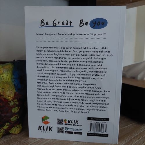 BUKU SELF IMPROVEMENT : Be Great Be You : Buku Motivasi : Buku Inspirasi Kepercayaan Diri : Pengembangan Diri-2
