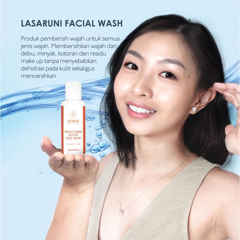 Lasaruni Brightening Face Wash Pencuci Pembersih Pencerah Wajah