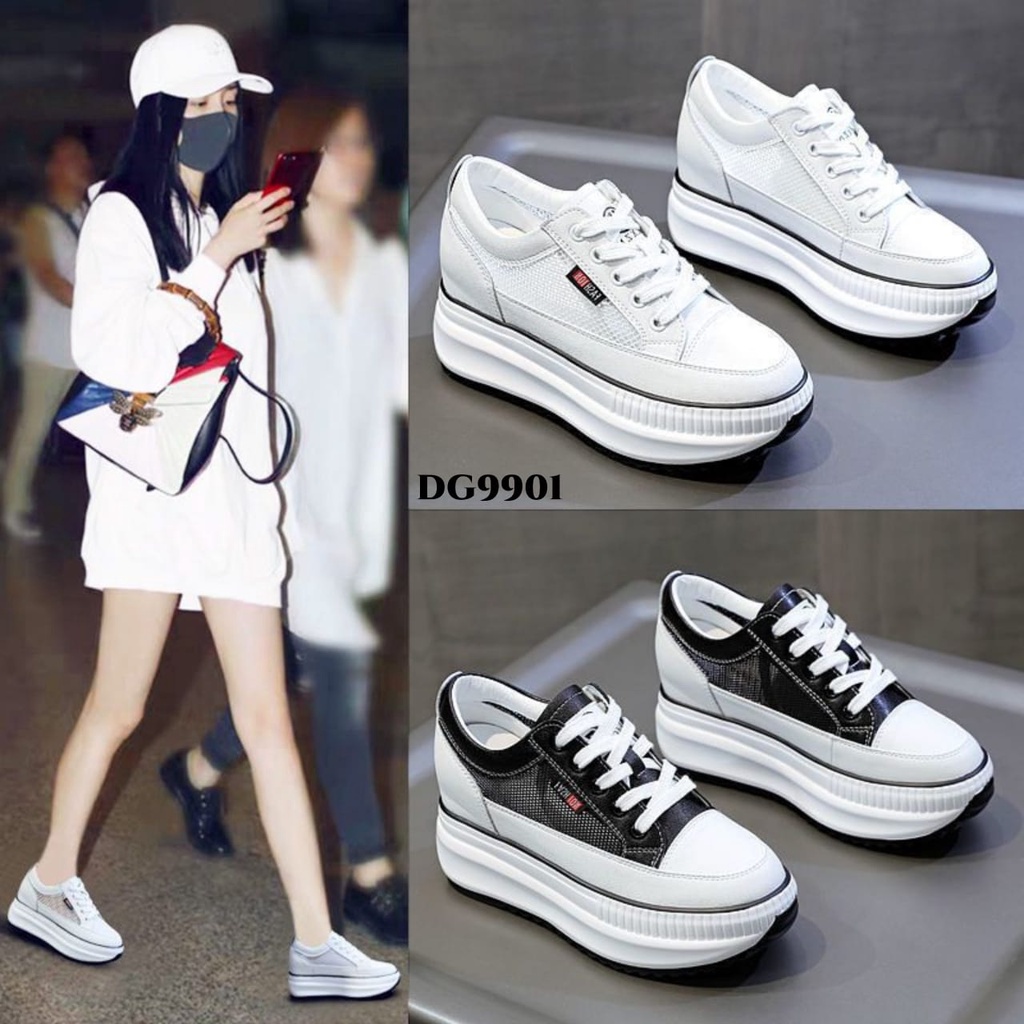 RESTOCK WYN SNEAKERS HIGH WEDGES FASHION KOREA DG9901