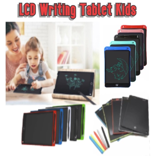 Alat Tulis LCD 8.5&quot; Writing Tablet Board Pad Drawing Magic Book Tab Untuk Anak Dan Dewasa-Papan Tulis Untuk Gambar Menghapus LCD 8.5 Inch LED Color With Stylus Pen Mainan Anak Edukasi Belajar Anak