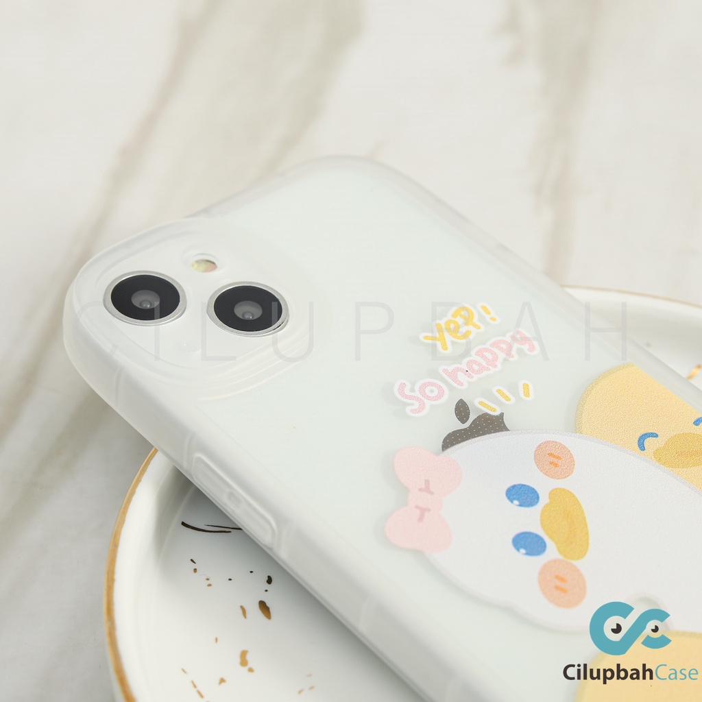 Cute Cartoon Duck Full Lenscover Case For iPhone 7 8 SE 7+ 8+ X XR XS 11 12 13 Mini Pro Max