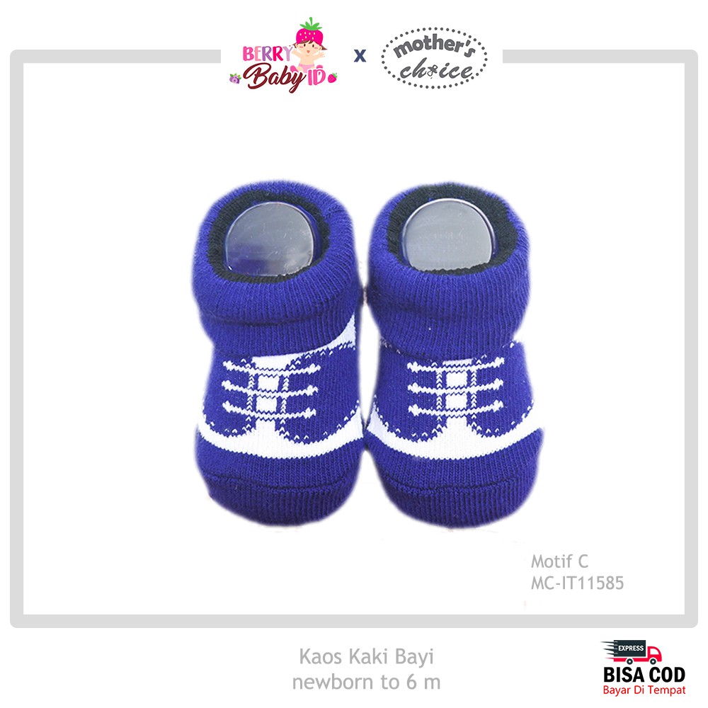 Mother's Choice Kaos Kaki Bayi Infant Baby Socks 0-6m SNI MCH016 Berry Mart