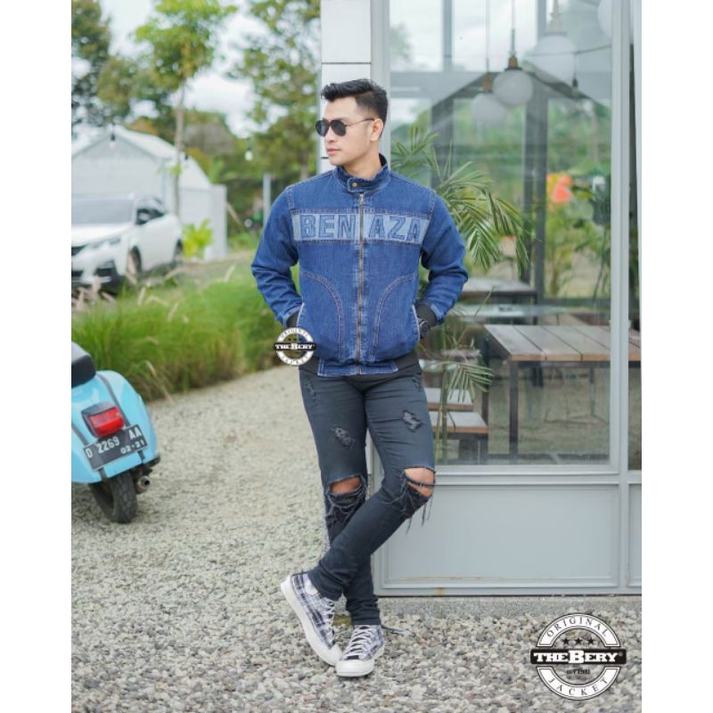 JAKET JEANS ROCA FELA SLETING - JAKET JEANS PRIA ( BISA BAYAR DI TEMPAT / COD ) JAKET JEANS PRIA