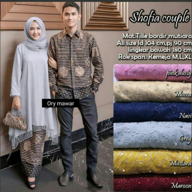 Kebaya batik couple ANESYA JAMILA | KEBAYA MODERN Kebaya wisuda kebaya lamaran tunangan-GREY
