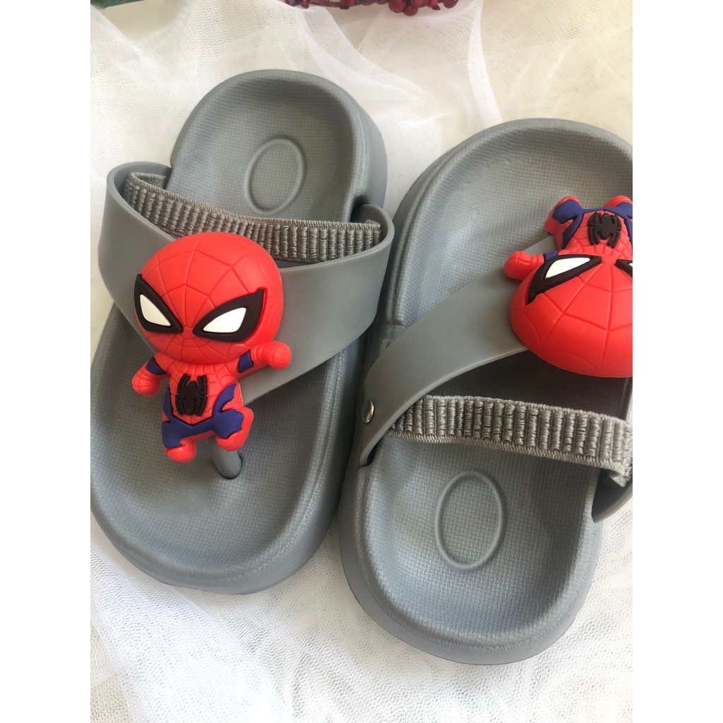 Sandal Anak / Sandal Jepit Anak Laki Laki Spidermen Bahan Karet Import Usia 0-4 Tahun