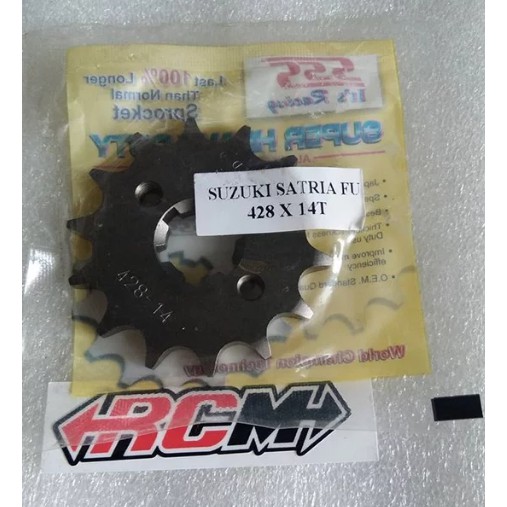 GIR GER GEAR DPN DEPAN SATRIA FU150 FU 150 UK 428 X 14T 14 13T 13 SSS ORI ORIGINAL SSS ASLI