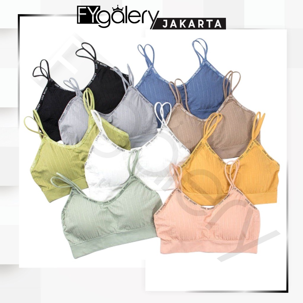 FYGALERYJAKARTA BRA500 Sport Bra Wanita  Tanpa  Kawat 