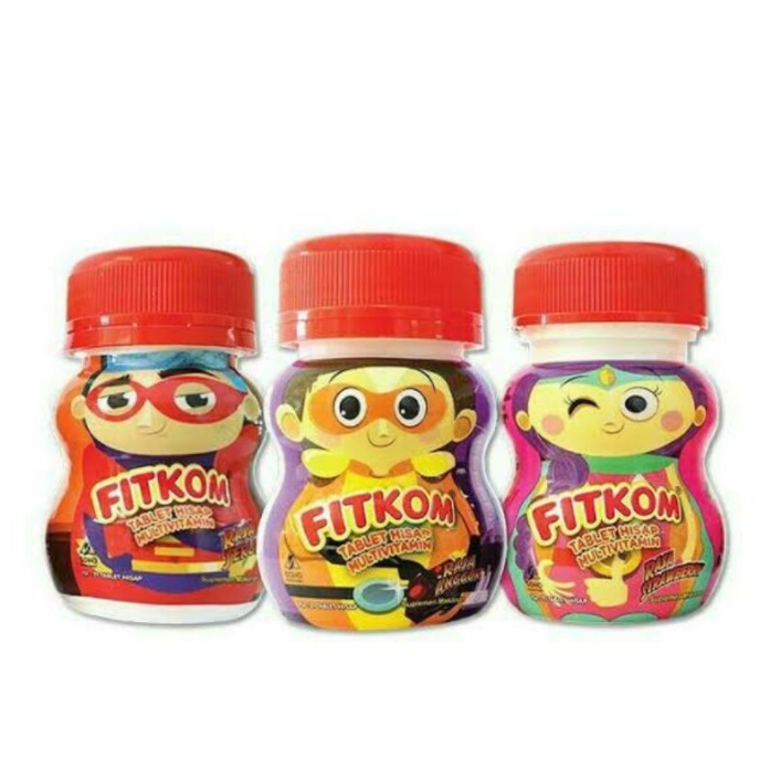 Fitkom tablet kunyah penambah nafsu makan vitamin