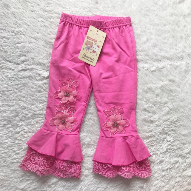 LEGING CELANA BAYI DAN ANAK PEREMPUAN IMPORT PINK FANTA BUNGA