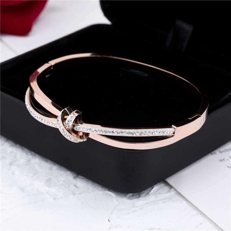 [NEW] Gelang Bracelet Wanita Titanium Korea Trend Masa Kini Cocok Hadiah Elegant GK081