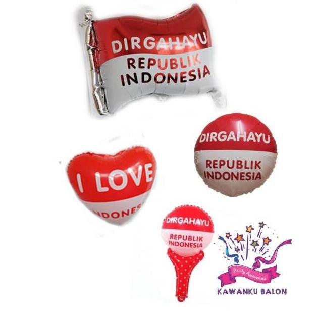 :::::::] Dirgahayu Simple Set Dekorasi/Balon 17an/Dekorasi 17 Agustus