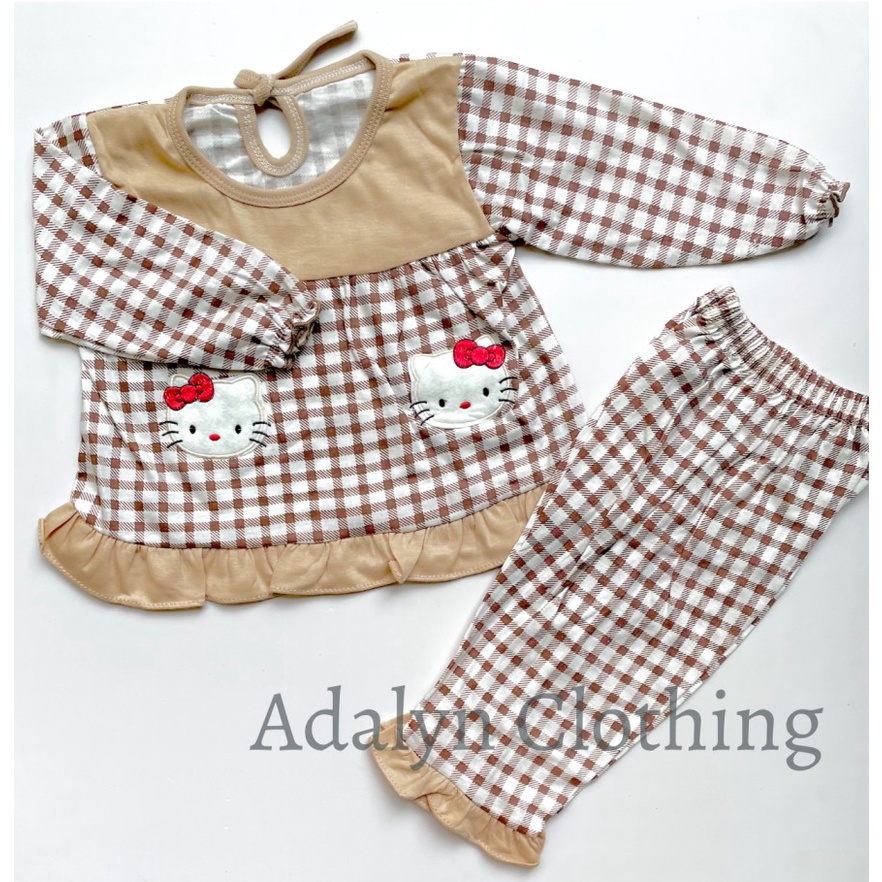 Adalyn Clothing - baju tidur anak 1 - 2 tahun / baju tidur bayi / piyama anak 1 tahun / piyama bayi 