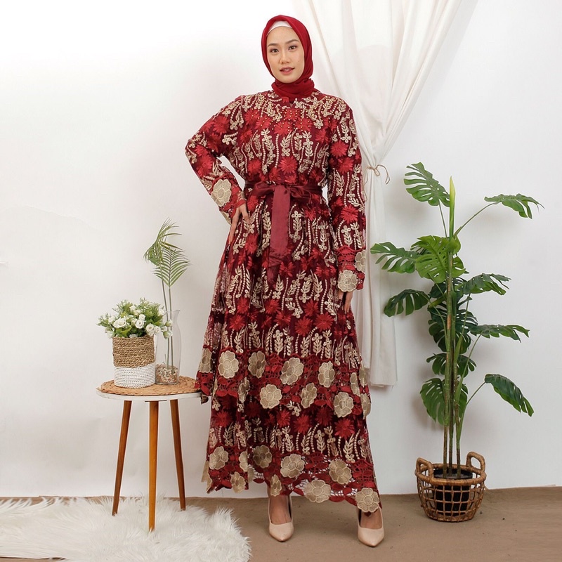 Gamis Pesta Mewah - Gamis kondangan mewah