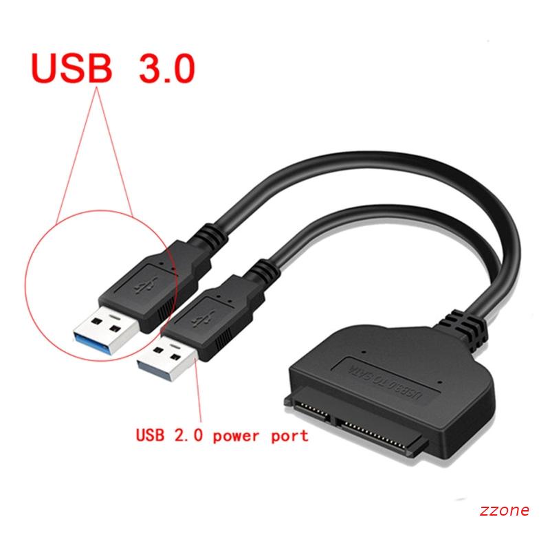 Zzz Kabel Adapter Converter Usb 2.0 6Gb Ke Sata 3.0 Untuk SSD 2.5 &quot;