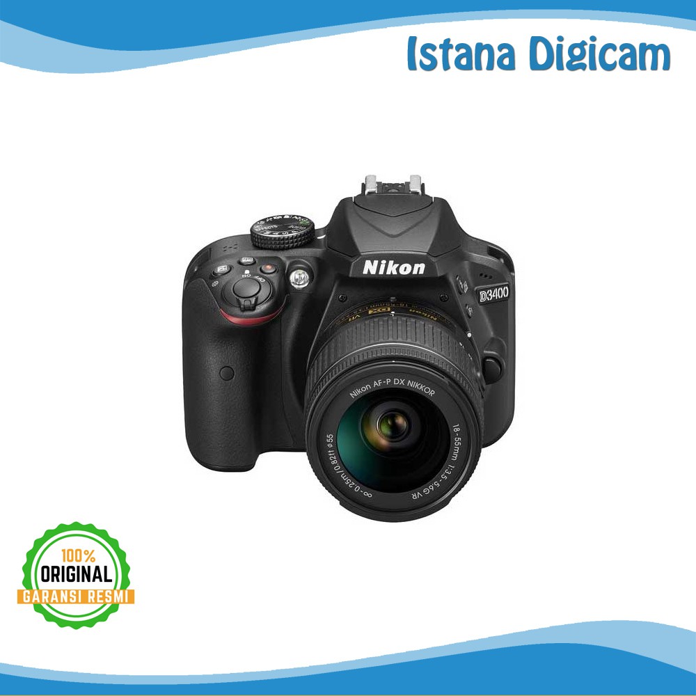Nikon D3400 kit 18-55 VR Resmi PT Alta Nikindo 1 Tahun