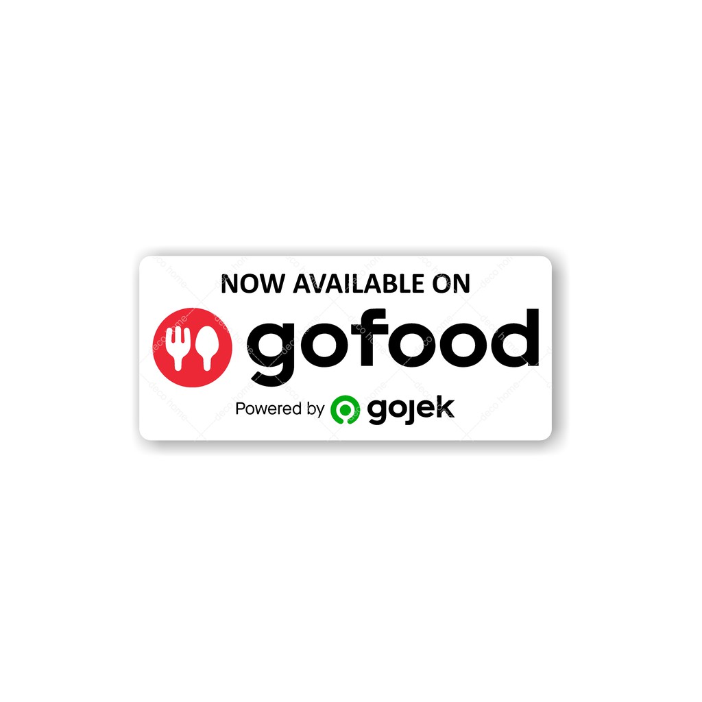 Sticker Waterproof Now Available on Gofood