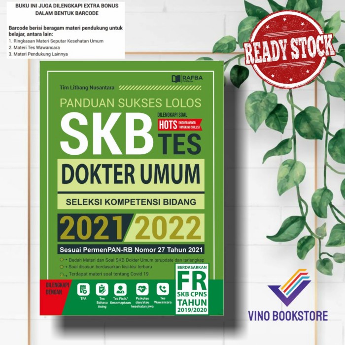 

NEW PRODUCT PANDUAN SUKSES LOLOS SKB TES DOKTER UMUM 2021-2022 KPL392