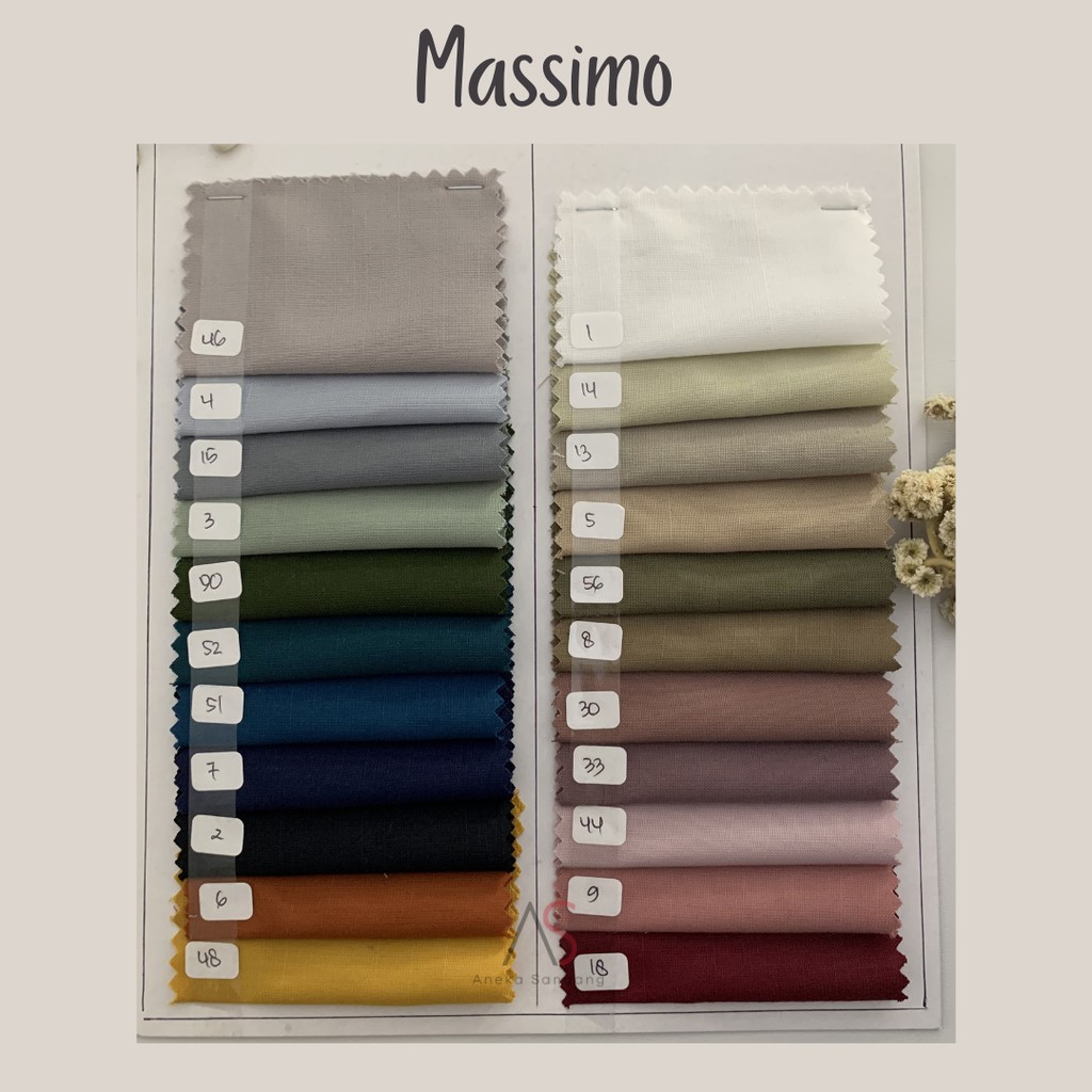 Kain Ecer bahan Toyobo katun Massimo Premium harga per 0,5 yard part 2