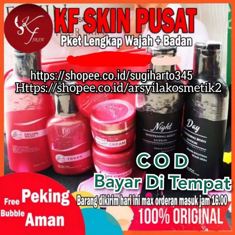 COD (Bayar Ditempat) PAKET WAJAH DAN BADAN , Paket LC BEAUTY & HBLC ( Night & day lotion )