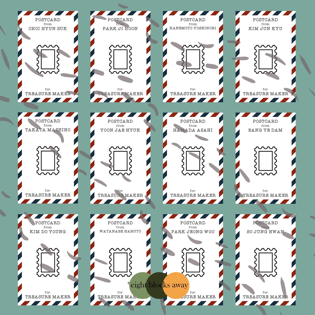 TREASURE SEAL POSTCARD WINTER CAMP 2022 HOLDER / TEMPAT / FRAME /PHOTOCARD HOLDER (PC HOLDER, FRAME 