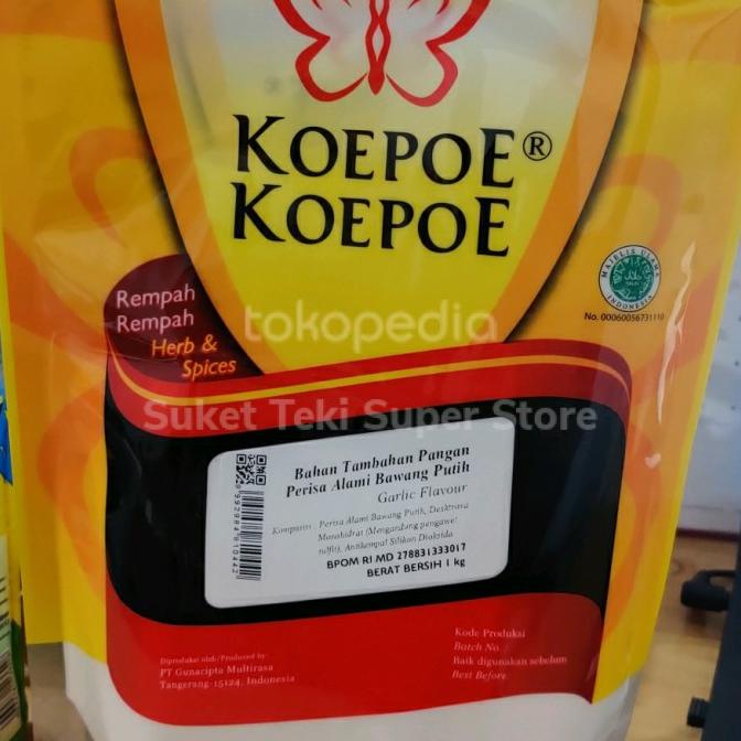 

Koepoe Koepoe Bawang Putih Bubuk 1 kg Pouch Grosir Only