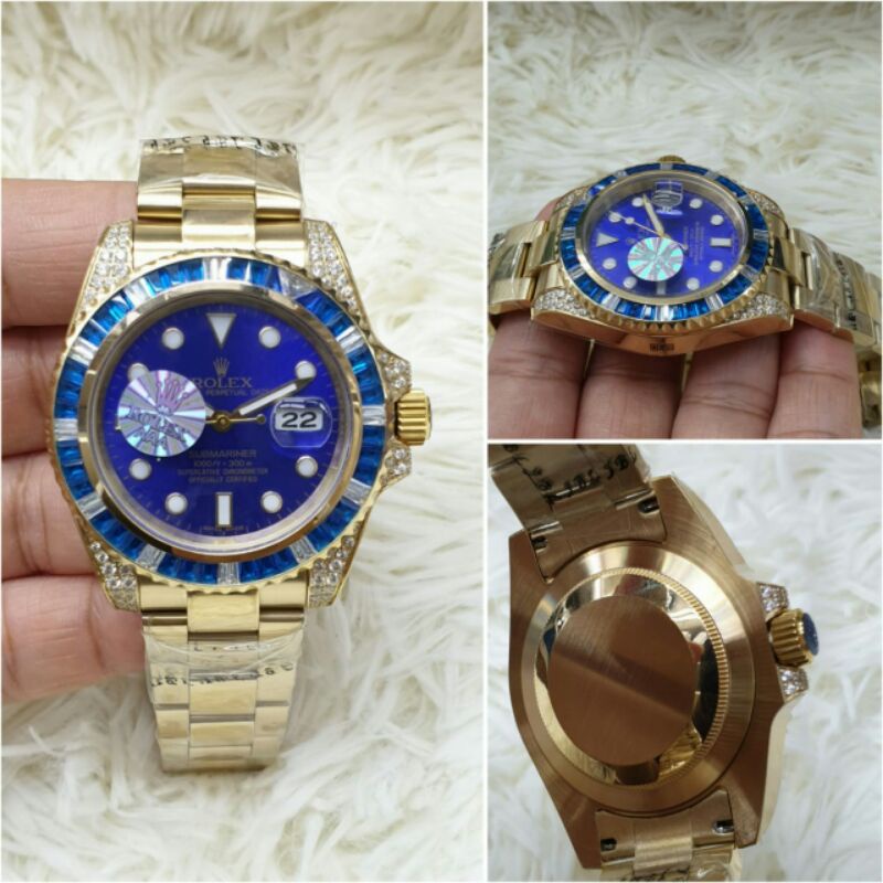 jam tangan pria rolex submariner mesin automatic all stainless kualitas original
