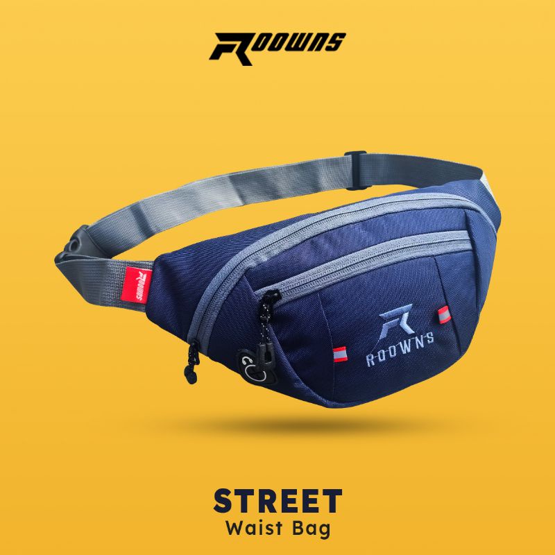 Tas Selempang Waistbag Tas Pinggang Bahu Pria Roowns Street Ab