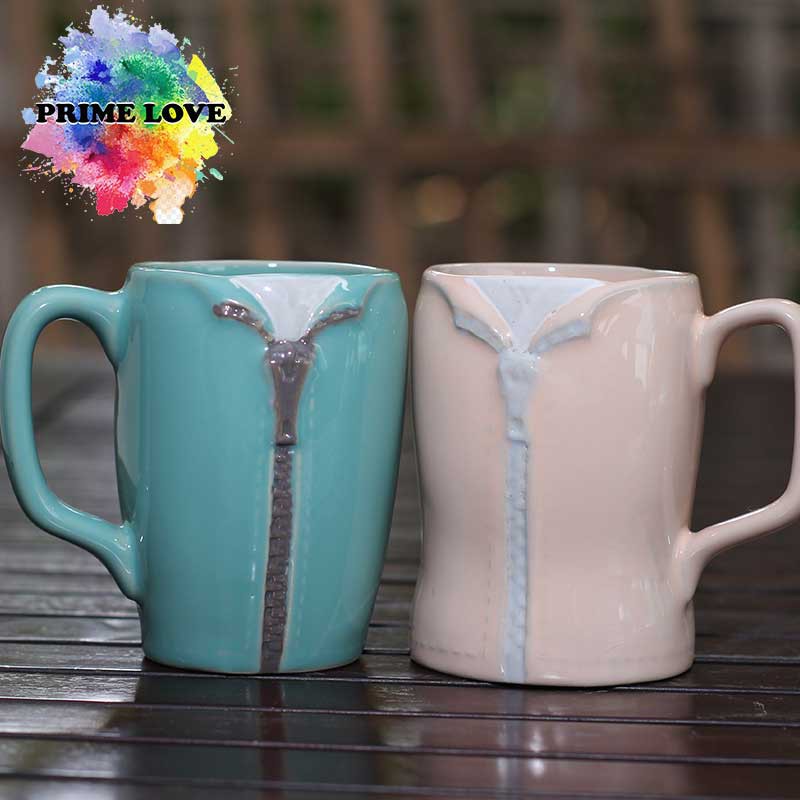 Mug Kopi Teh Couple Keramik Tahan Panas Mug Souvenir Pernikahan - MUGCPL