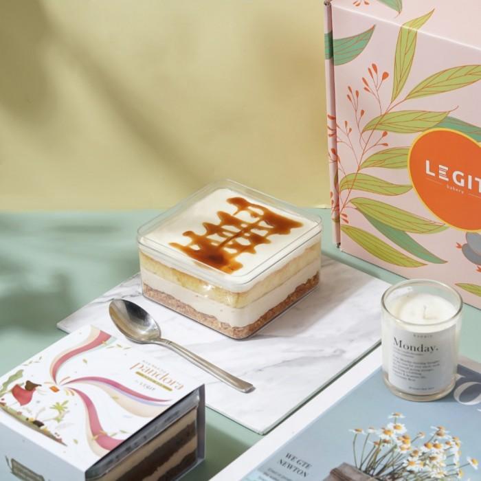 

PREMIUM Chizu Brown Sugar Cake Box PANDORA ( Kue / Dessert Box ) Berkualitas