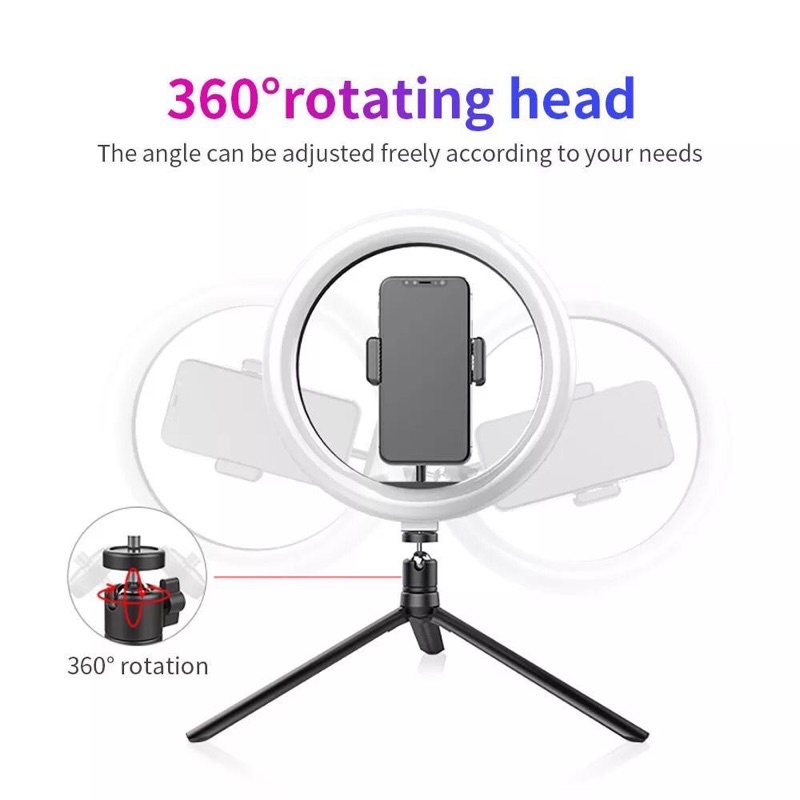 Tripod 2 Meter 26cm Besi RGB Iring Light Selfie Lampu LED Ringlight Holder / Tripod 3130 3110 3120 1M