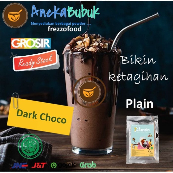 

DISKON - (BISA COD) Bubuk Minuman 7 Powder rasa Dark Chocolate - Plain 1kg