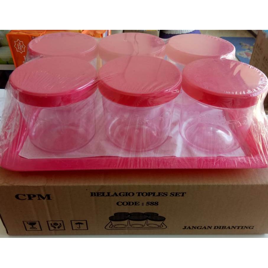 TOPLES NAMPAN CPM Belagio Food Storage Set of 6pcs Toples + Nampan