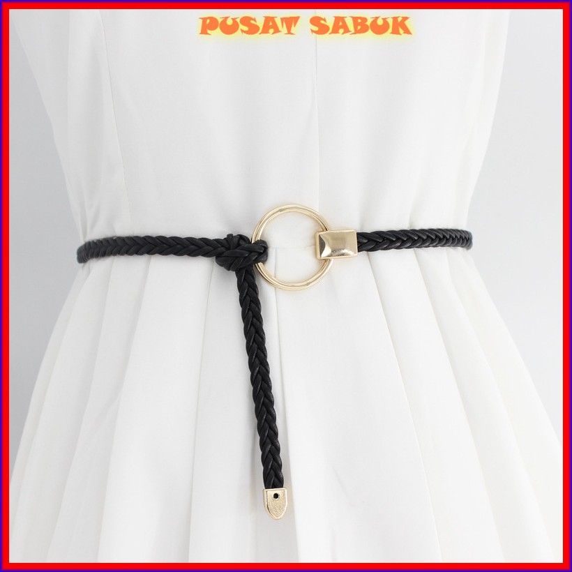 Gesper Tali Ikat Pinggang Kepang Kecil Wanita Sabuk Cewek Belt Fashion Korea Gasper Women Mini Murah