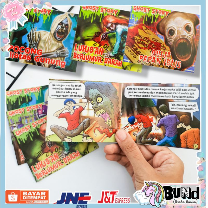 BUND - BC003 BUKU CERITA HOROR PART.3 / KISAH MISTERI / BUKU CERITA HANTU BENTUK MINI BUKU SAKU