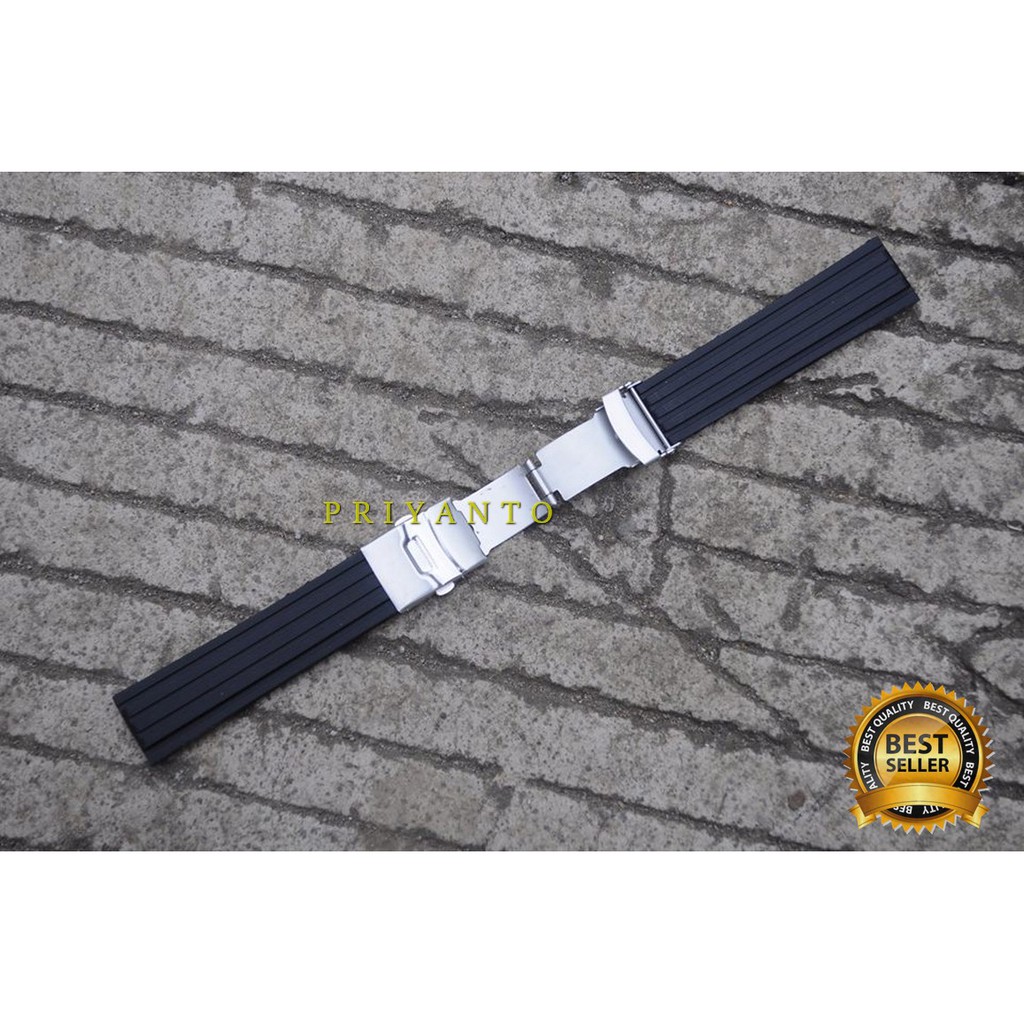 STRAP TALI JAM TANGAN KARET MODEL FOLDING 20-22-24MM TALI KULIT MODEL FOLDING 20-24-26MM