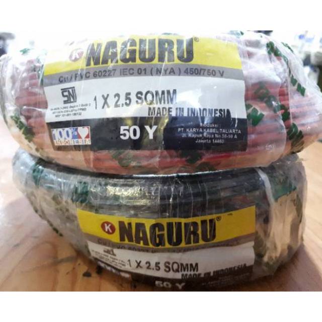 Kabel Tunggal 2.5 50y Naguru