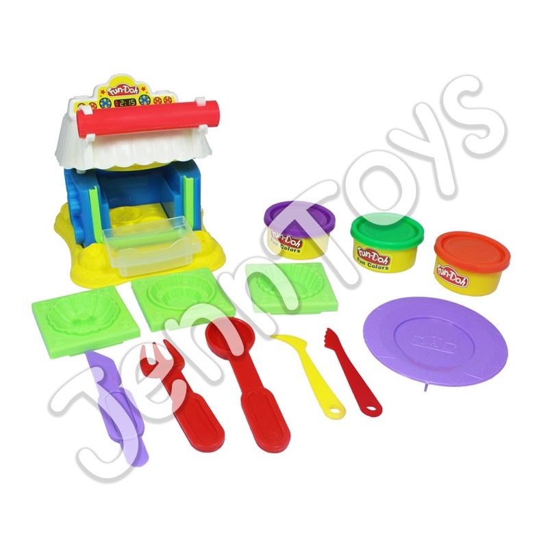 JennToys - Mainan Anak Perempuan Mainan anak Laki Laki FunDoh Mainan  edukasi Fun-Doh pretend play - Fun Doh BAKE IT