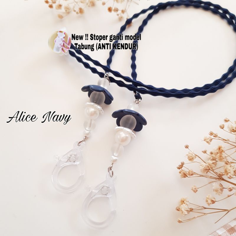 STRAP MASKER HIJAB  2 IN 1 ALICE / KALUNG MASKER / TALI MASKER / LANYARD MASK STOPER 2IN1