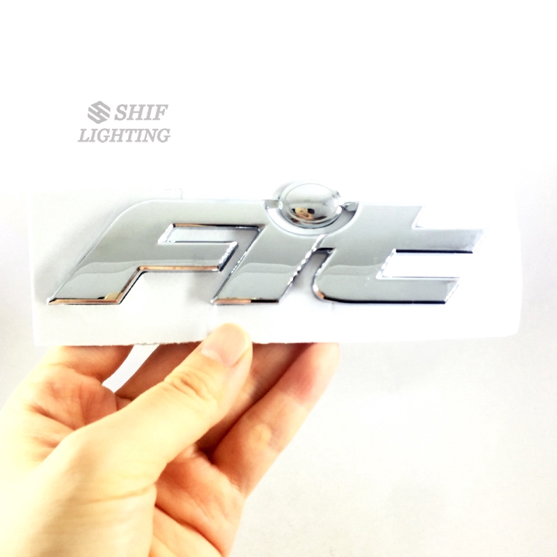 1pc Stiker Emblem Logo Honda Fit Jazz Bahan Abs Krom Untuk Bagasi Belakang Mobil